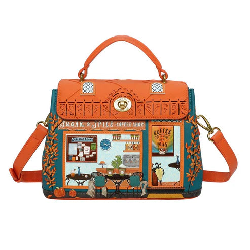 Vendula London Sugar and Spice Coffee Shop Mini Grace Bag 27223