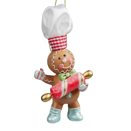 Christmas Tree Decoration- Gingerbread Man 12cm 39220A